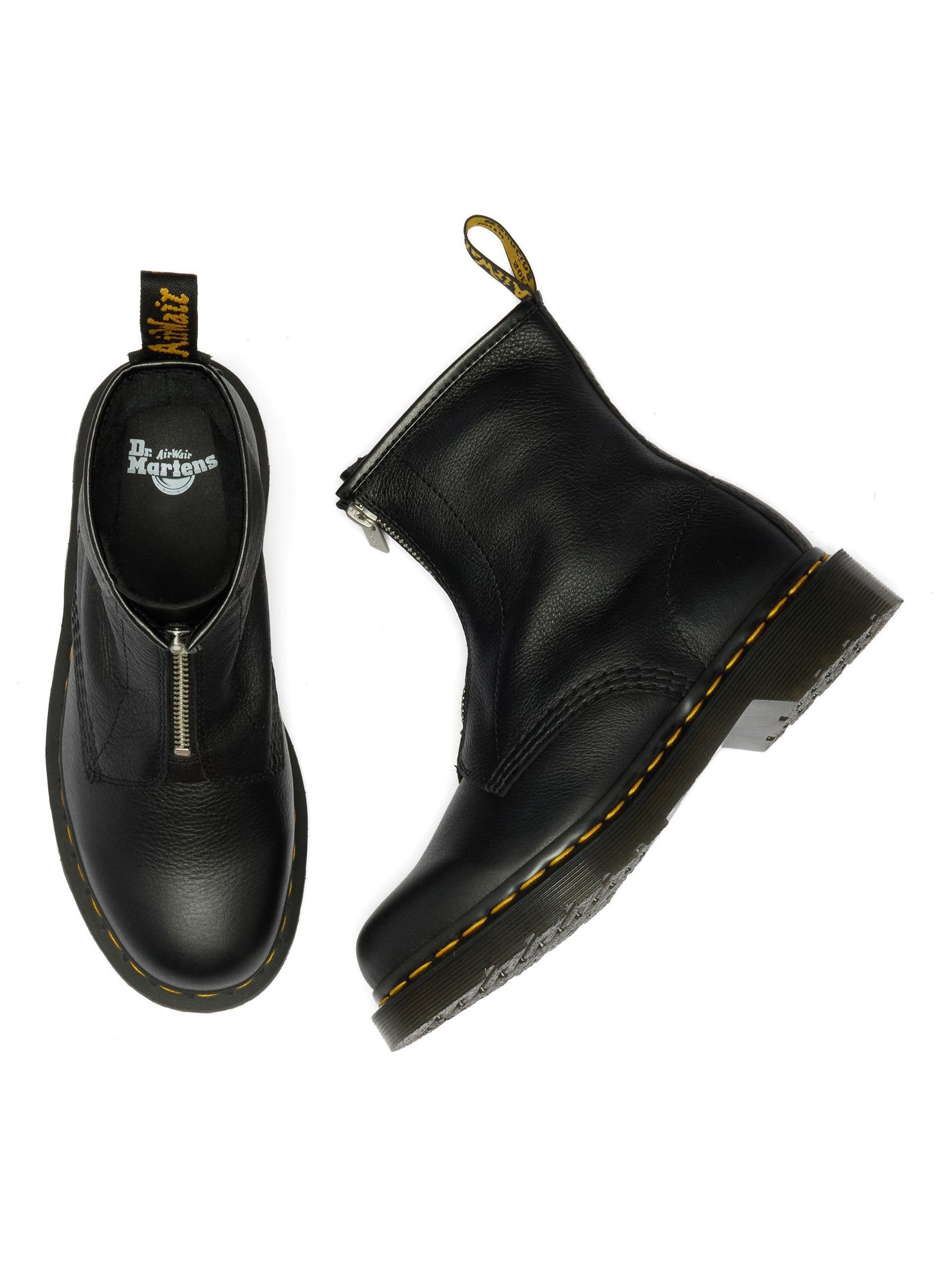 Buy Dr. Martens Black 1460 Zip Up Black Virginia Boots from Next USA