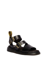 Dr. Martens Black Gryphon Charro Atlas Strap Sandals - Image 1 of 5