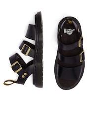 Dr. Martens Black Gryphon Charro Atlas Strap Sandals - Image 4 of 5