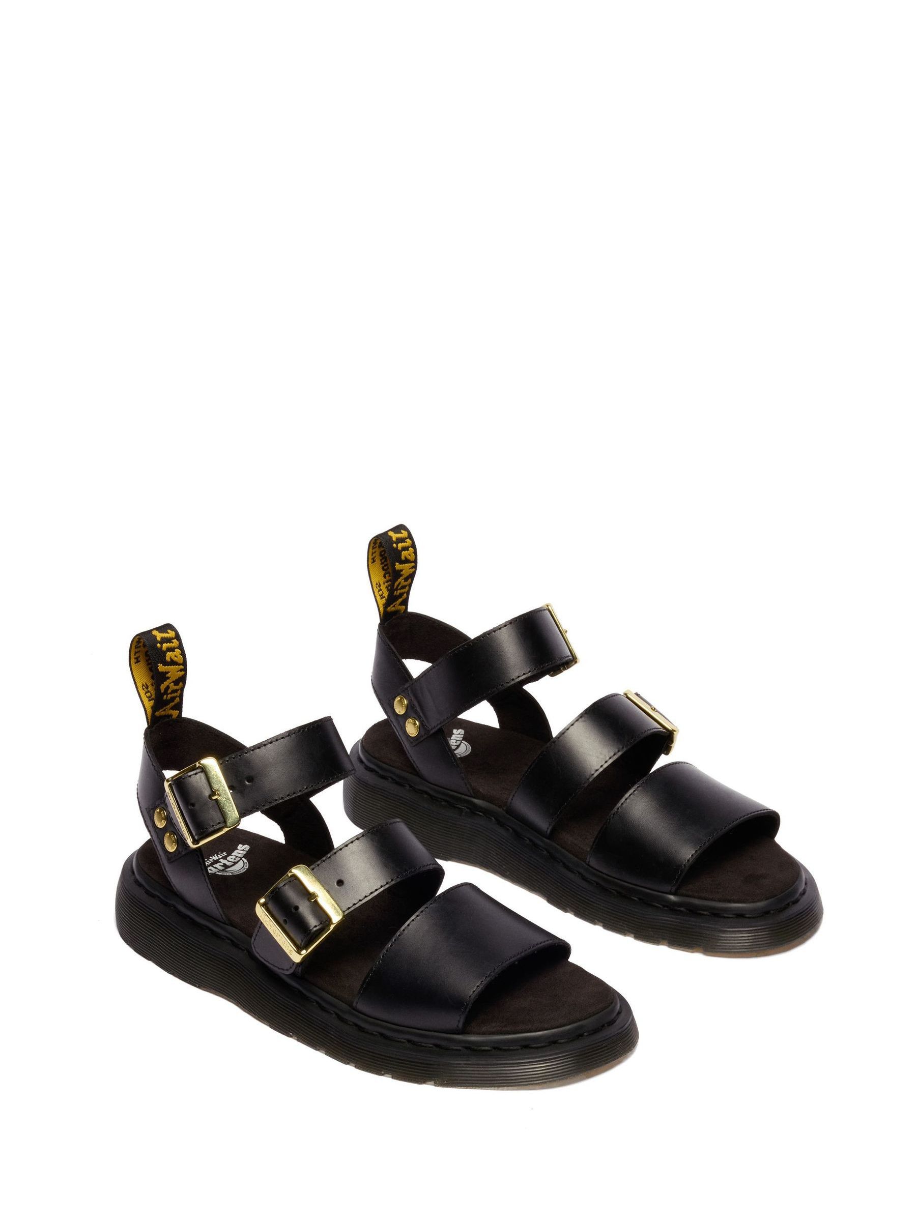 Buy Dr. Martens Black Gryphon Charro Atlas Strap Sandals from Next USA