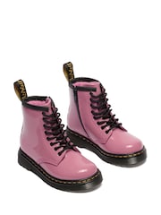 Dr. Martens Pink 1460 Pink Patent Lamper 8 Eye Boots - Image 2 of 5