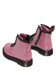 Dr. Martens Pink 1460 Pink Patent Lamper 8 Eye Boots - Image 3 of 5