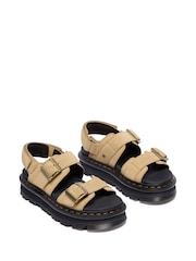 Dr. Martens Light Brown ZebZag Suede Sandals - Image 3 of 5