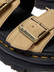 Dr. Martens Light Brown ZebZag Suede Sandals - Image 5 of 5