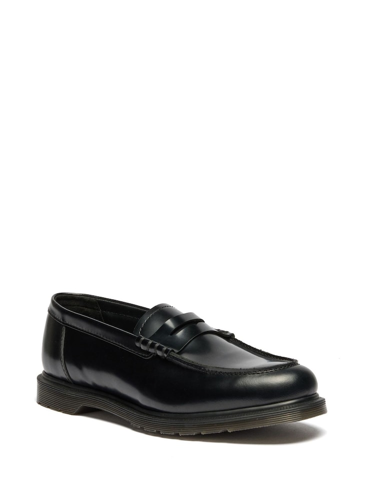 Dr. Martens Black Mayfare Polished Smooth Loafers - Image 1 of 5