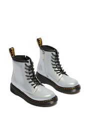Dr. Martens Silver 1460 Nebula Glitter 8 Eye Boots - Image 2 of 5