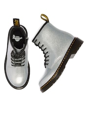Dr. Martens Silver 1460 Nebula Glitter 8 Eye Boots - Image 4 of 5