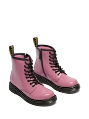 Dr. Martens Pink 1460 Patent Lamper 8 Eye Boots - Image 2 of 5