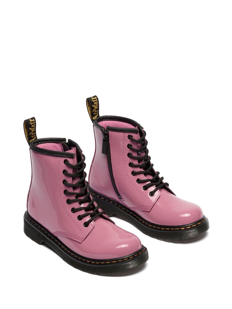 Dr. Martens Pink 1460 Patent Lamper 8 Eye Boots - Image 2 of 5