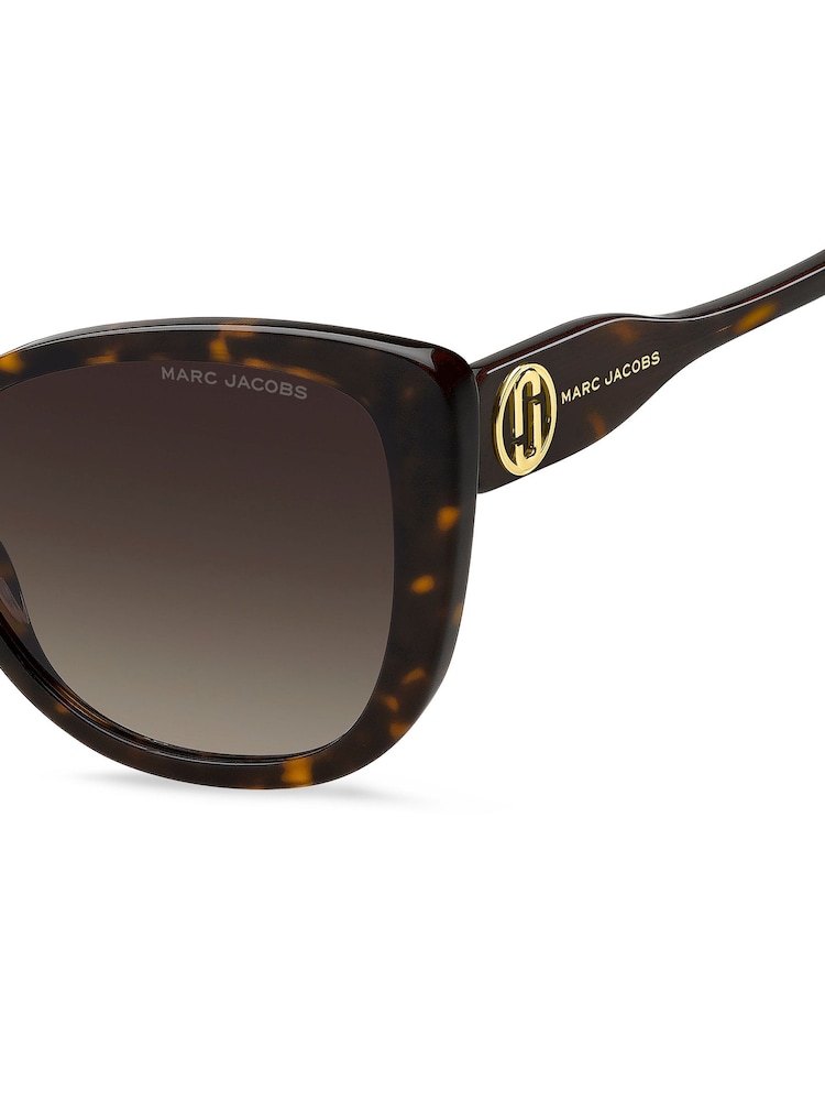 Marc Jacobs Brown Rectangular Sunglasses - Image 3 of 3 Marc Jacobs Brown Rectangular Sunglasses - Image 3 of 3