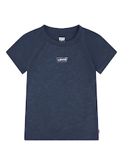 Levi's® Blue Logo Raglan Short Sleeve T-Shirt - Image 1 of 3