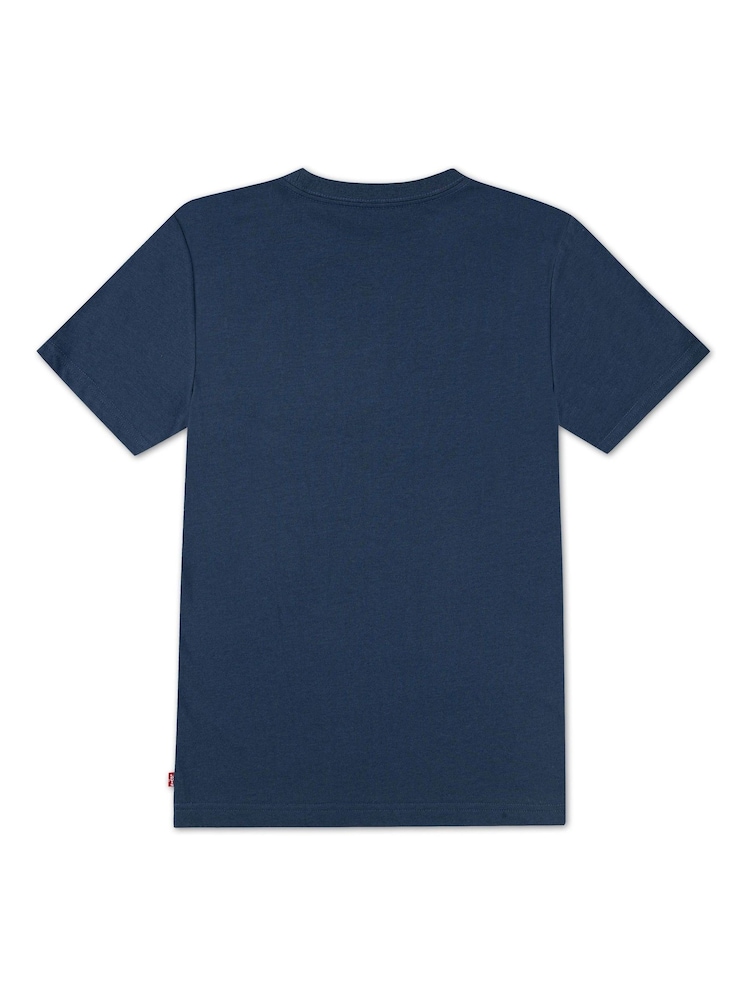 Levi's® Blue Baby Batwing Logo Short Sleeve T-Shirt - Image 2 of 3