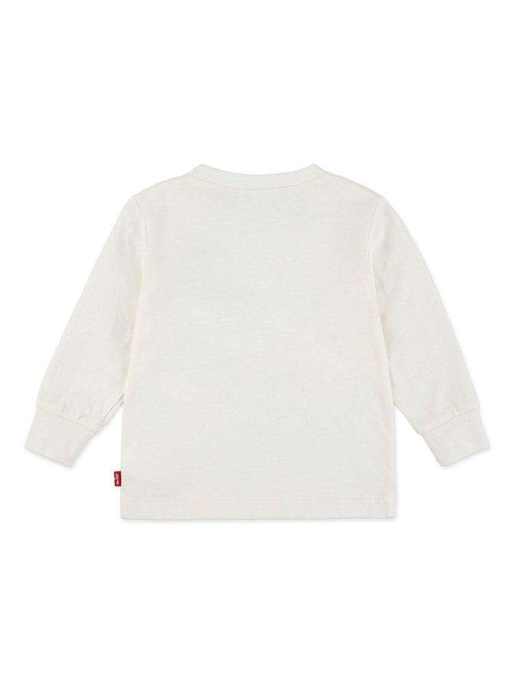 Levi's® Cream Baby Logo Long Sleeve Graphic Print T-Shirt - Image 2 of 3 Levi's® Cream Baby Logo Long Sleeve Graphic Print T-Shirt - Image 2 of 3
