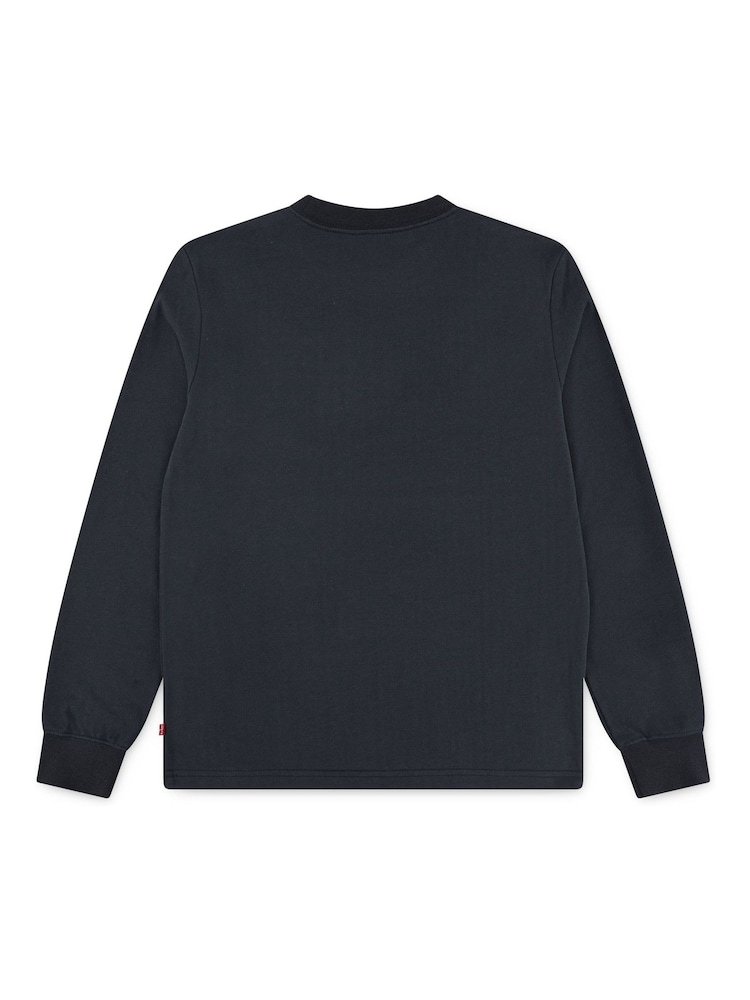 Levi's® Black Legendary Logo Long Sleeve T-Shirt - Image 2 of 3