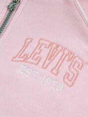 Levi's® Pink Meet And Greet Full Zip Logo Hoodie - Image 3 of 4