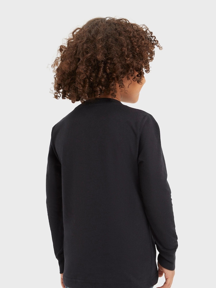 Levi's® Black Long Sleeve Graphic Print T-Shirt - Image 2 of 6 Levi's® Black Long Sleeve Graphic Print T-Shirt - Image 2 of 6