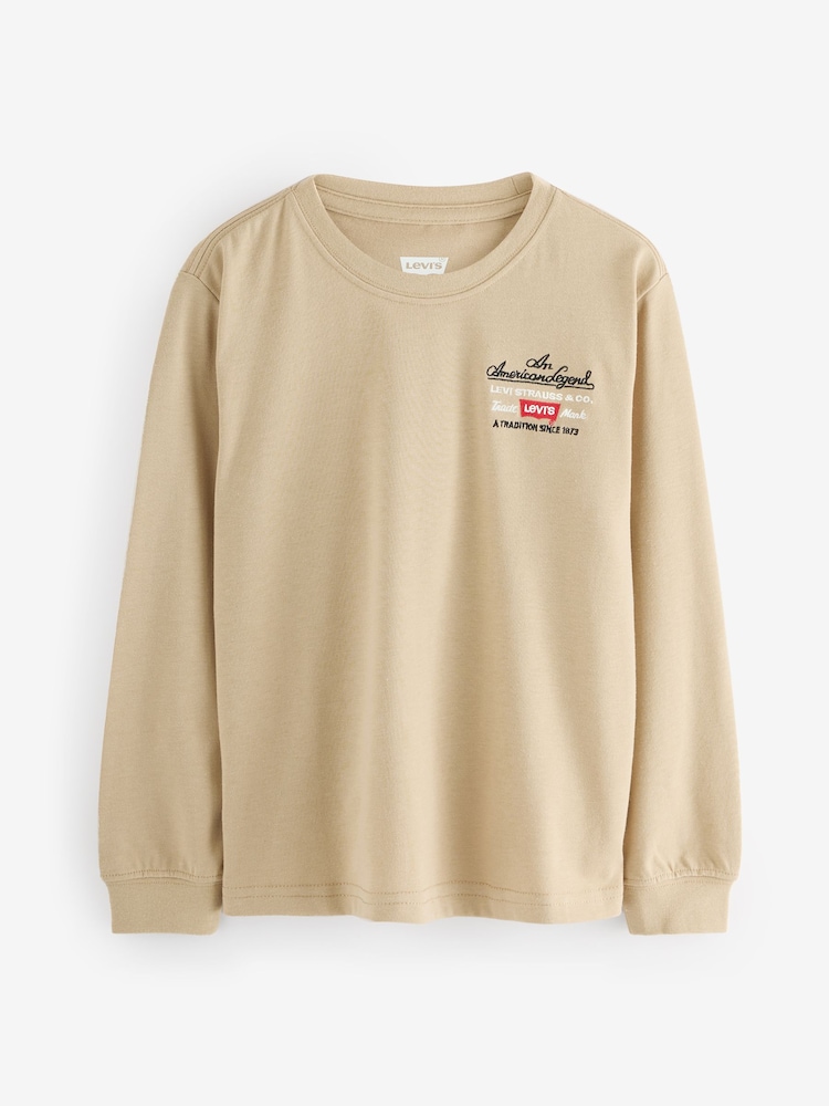 Levi's® Cream Legendary Logo Long Sleeve T-Shirt - Image 1 of 1
