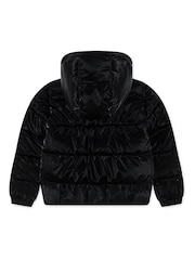 Levi's® Black High Shine Puffer Coat - Image 2 of 4