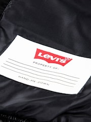 Levi's® Black High Shine Puffer Coat - Image 3 of 4