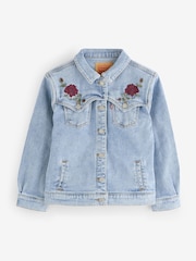 Levi's® Blue Oversized Western Embroidered Denim Jacket - Image 1 of 1
