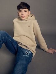 Levi's® White Chest Hit Batwing Logo Hoodie - Image 3 of 9