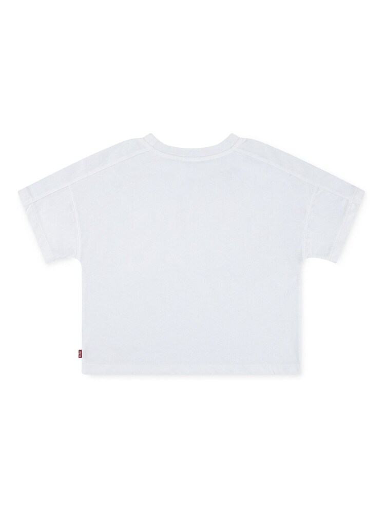Levi's® White Dolman Tonal Logo Meet And Greet Cropped T-Shirt - Image 2 of 3