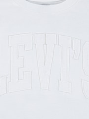 Levi's® White Dolman Tonal Logo Meet And Greet Cropped T-Shirt - Image 3 of 3