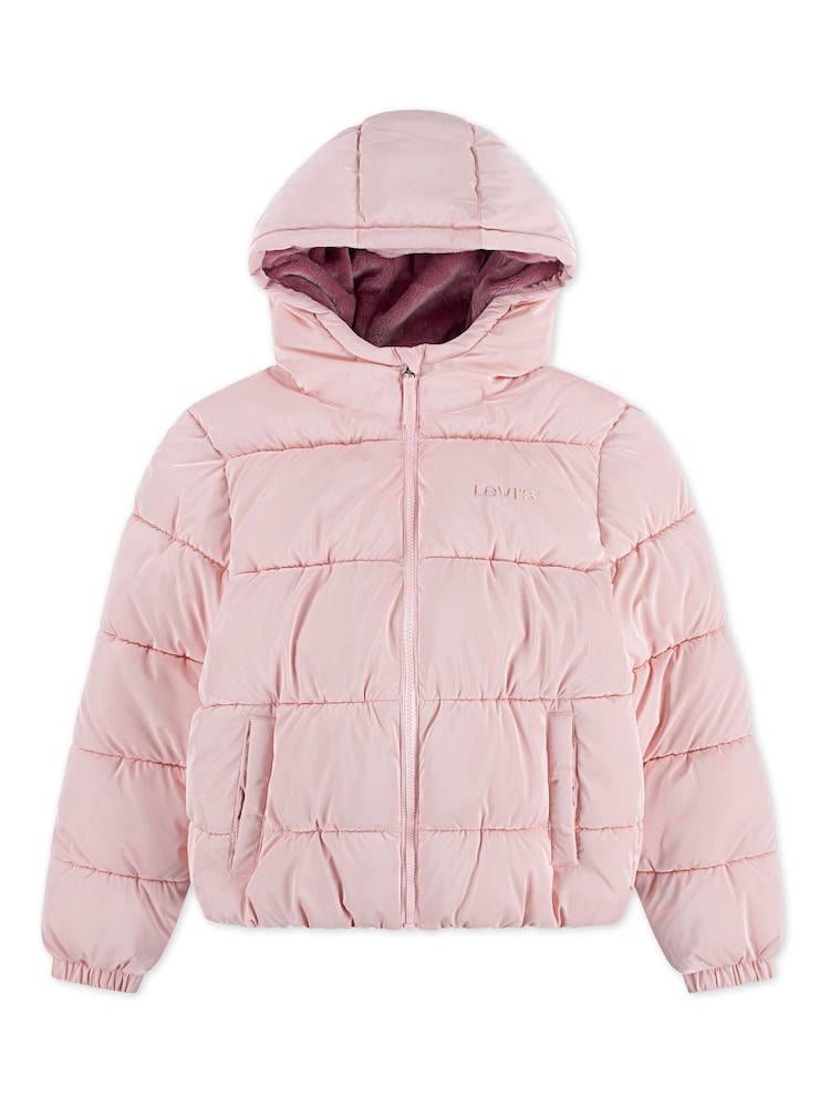 Levi's® Pink High Shine Puffer Coat - Image 1 of 4