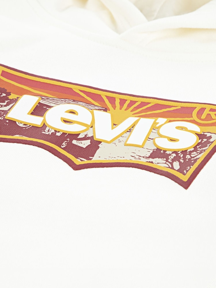 Levi's® Cream Sunrise Batwing Logo Hoodie - Image 3 of 3 Levi's® Cream Sunrise Batwing Logo Hoodie - Image 3 of 3