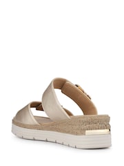 Pavers Gold Dual Buckled Mule Sandals - Image 4 of 6