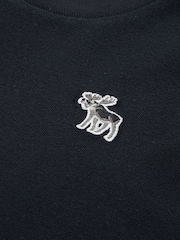 Abercrombie & Fitch Black Long Sleeve T-Shirts 3 Pack - Image 5 of 5