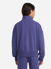 Blau - Abercrombie & Fitch Essentials Half Zip Sweatshirt - Bild 2 von 9