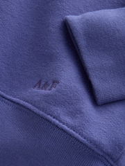 Blau - Abercrombie & Fitch Essentials Half Zip Sweatshirt - Bild 8 von 9