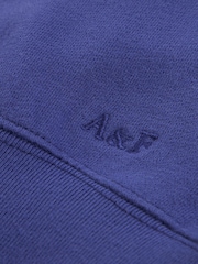 Blau - Abercrombie & Fitch Essentials Half Zip Sweatshirt - Bild 9 von 9