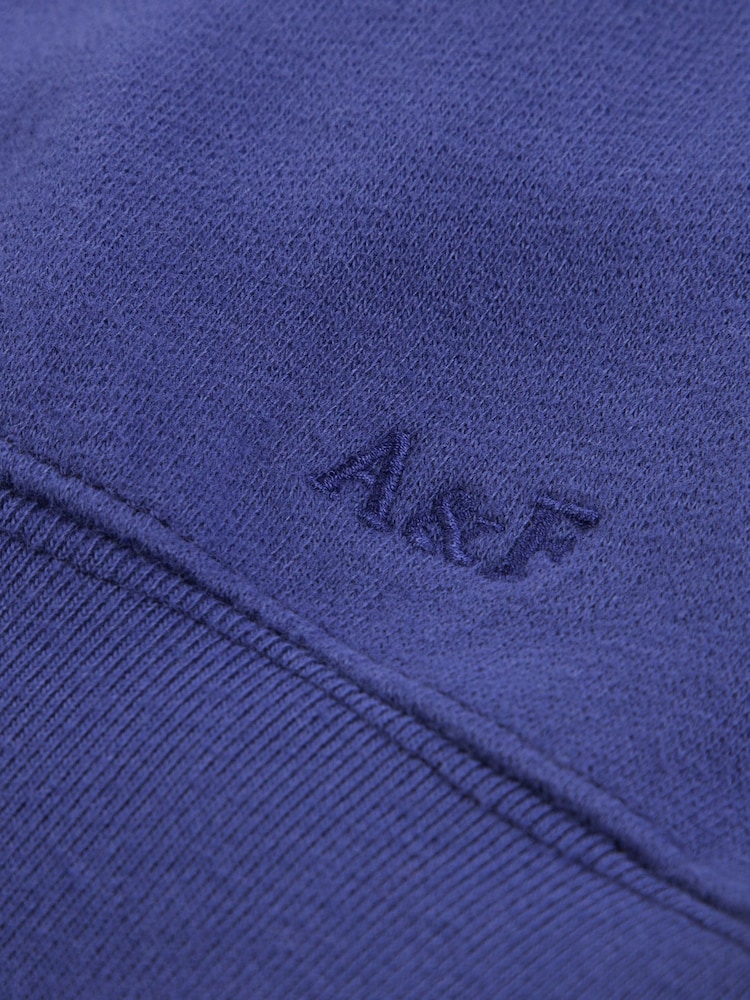 Blau - Abercrombie & Fitch Essentials Half Zip Sweatshirt - Bild 9 von 9