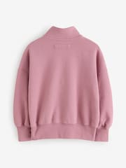 Pink - Abercrombie & Fitch Essentials Half Zip Sweatshirt - Bild 5 von 8