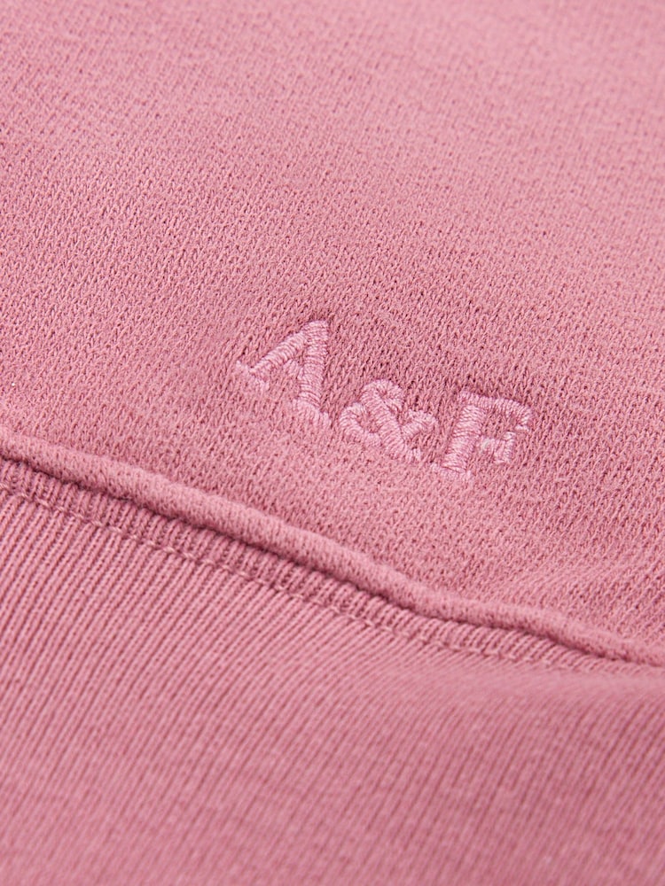 Pink - Abercrombie & Fitch Essentials Half Zip Sweatshirt - Bild 8 von 8