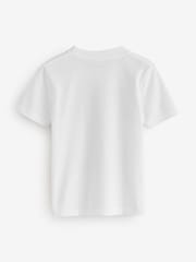 Abercrombie & Fitch Ivy League Logo Graphic Print Short Sleeve White T-Shirt - صورة 2 من 4
