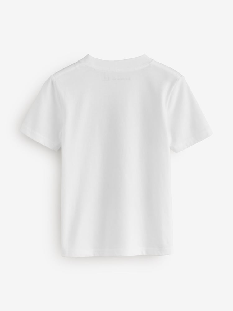 Abercrombie & Fitch Ivy League Logo Graphic Print Short Sleeve White T-Shirt - صورة 2 من 4