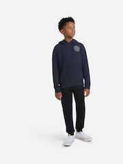 Abercrombie & Fitch Blue Logo With Back Graphic Print Hoodie - Image 3 of 5