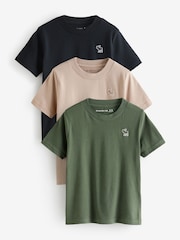 Abercrombie & Fitch Green Short Sleeve T-Shirts 3 Pack - Image 1 of 4