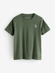 Abercrombie & Fitch Green Short Sleeve T-Shirts 3 Pack - Image 2 of 4