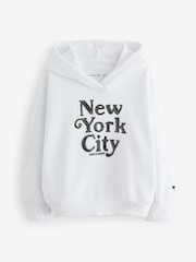 Abercrombie & Fitch White Ballet New York City Popover Hoodie - Image 1 of 1