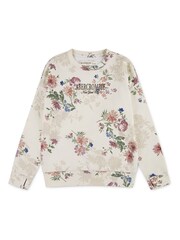Abercrombie & Fitch Yellow Floral Crew Neck Jumper - Image 5 of 8