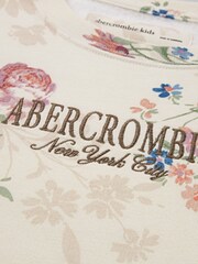 Abercrombie & Fitch Yellow Floral Crew Neck Jumper - Image 8 of 8