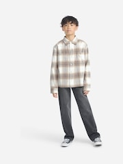 Abercrombie & Fitch Natural Flannel Long Sleeve Shirt - Image 3 of 7