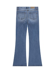 Abercrombie & Fitch Blue High Rise Flare Jeans - Image 5 of 7