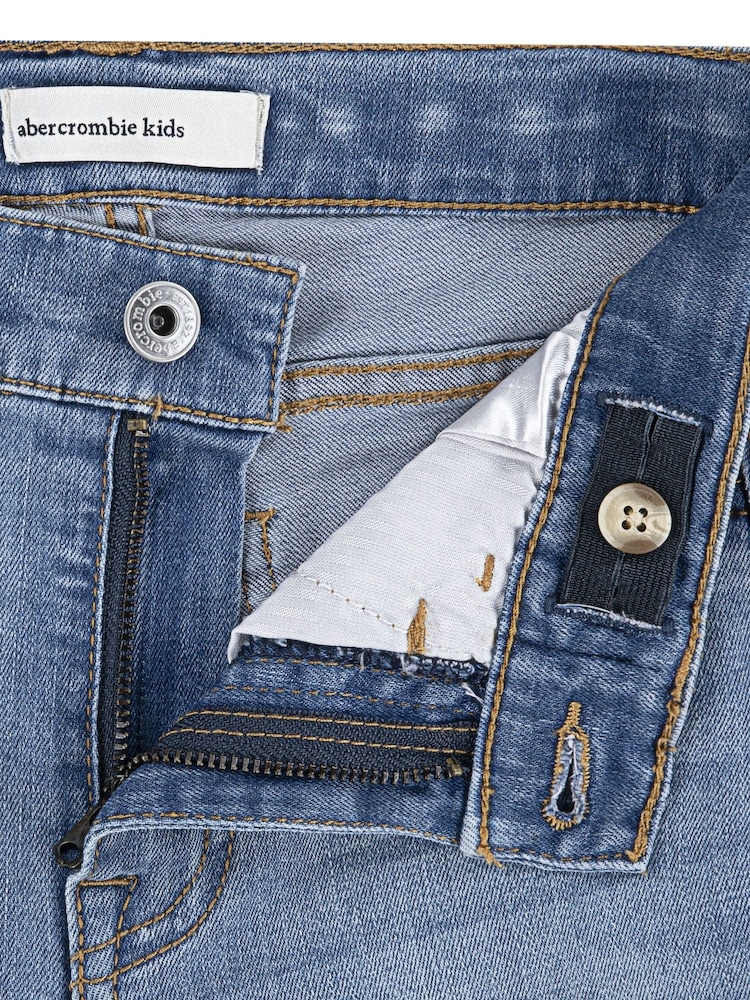 Abercrombie & Fitch Blue High Rise Flare Jeans - Image 7 of 7 Abercrombie & Fitch Blue High Rise Flare Jeans - Image 7 of 7