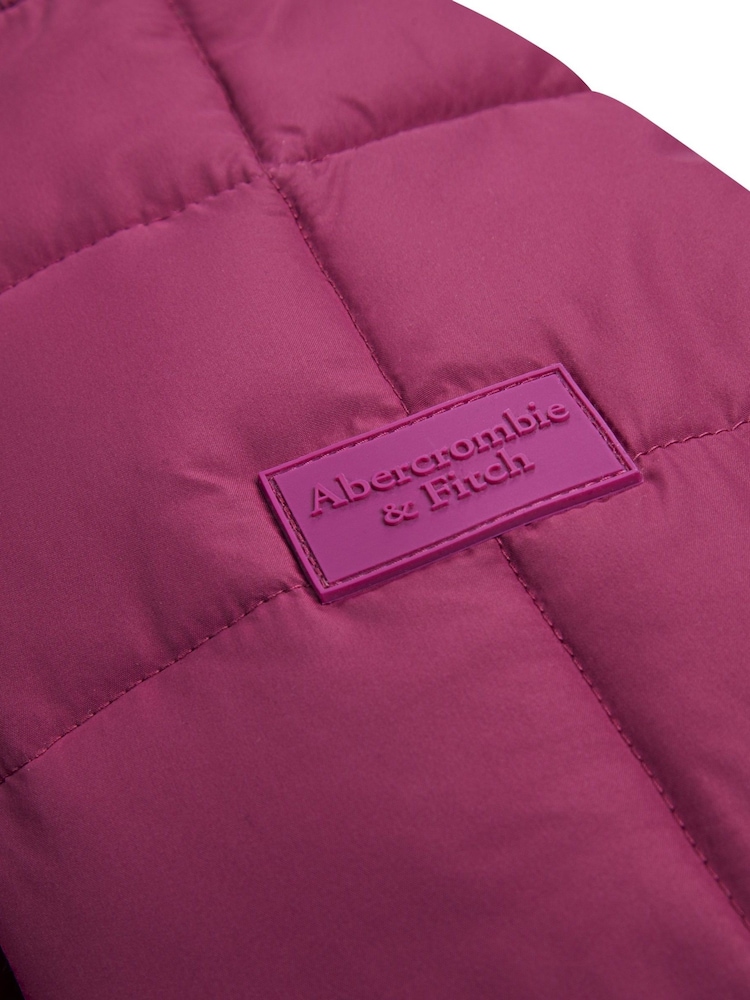 Abercrombie & Fitch Pink Midweight Puffer Jacket - Image 7 of 7
