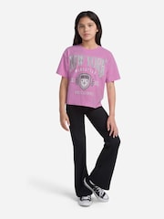 Abercrombie & Fitch Pink Abercrombie & Fitch Pink New York Crest Boxy T-Shirt - Image 3 of 6